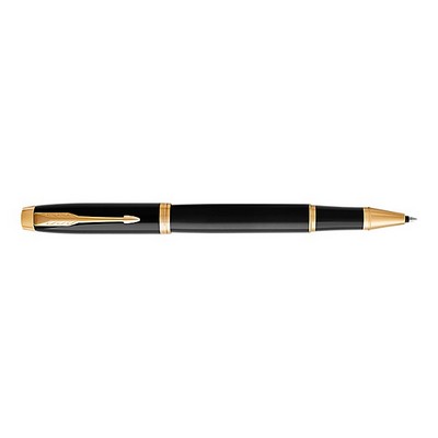 Parker IM Black Lacquer with Gold Trim Rollerball Pen