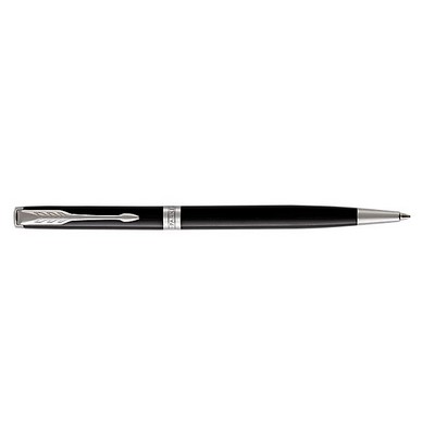 Parker Sonnet Lacquered Black Ballpoint Pen With Chrome Trim