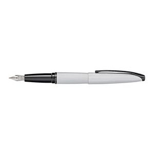 Cross ATX Brushed Chrome Fountain Pen Polished Black PVD Appts