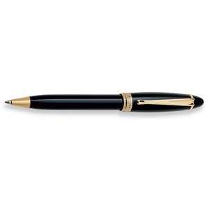 Aurora Ipsilon Resin Black & Gold Ballpoint Pen