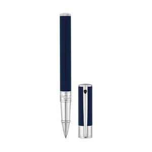S.T.Dupont 'D' Initial Collection Blue & Chrome Rollerball