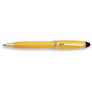 Aurora Ipsilon Resin Yellow & Gold Ballpoint Pen