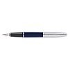 Cross Calais Chrome/Blue Lacquer Fountain Pen with Stainless Steel Nib