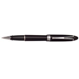 Aurora Ipsilon Deluxe Black w/Chrome Trim Rollerball Pen