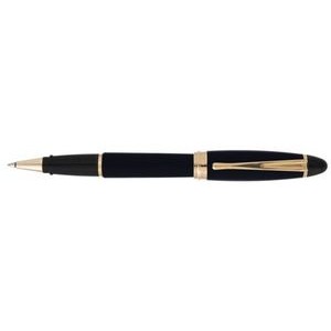 Aurora Ipsilon Satin Black Ballpoint w/Rose Gold Trim Pen