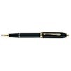 Cross Townsend Black Lacquer Rollerball Pen 23KT Gold Plated Appts