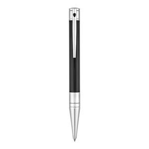 S.T.Dupont 'D' Initial Collection Black & Chrome Ball Point