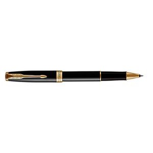 Parker Sonnet Lacquered Black Rollerball / Gold Trim