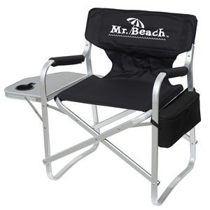 Director Chair with Table & Removable Wine Bottle and Can Cooler