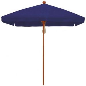 US Made 5 1/2' Square (7 1/2' Diagonal) Commercial Hardwood Frame Patio (Drape) Umbrella