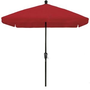 US Made 5 1/2' Square (7 1/2' Diagonal) Commercial Patio Umbrella w/HD Aluminum Pole and Crank