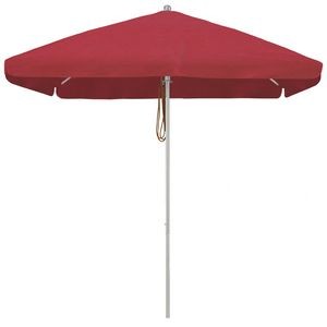 US Made 6 1/2' Square (9' Diagonal) Heavy Duty Commercial Patio Umbrella w/HD Aluminum Pole & Frame