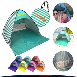 Stripe Pop Up Beach Tent