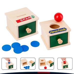 Wooden Ball Coin Box