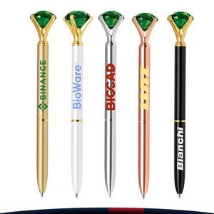 Emerald Crystal Metal Pen