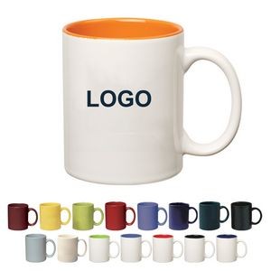 11 Oz. Colored Stoneware Mug w/C-Handle