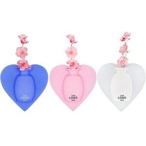 Heart Shaped Silicone Wall Vase