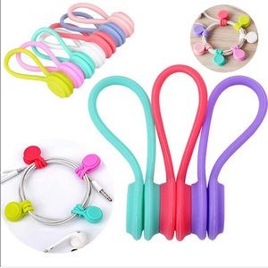 Silicone Magnetic Clips Cable Straps Cord Organizers