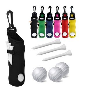 Portable Storage Bag With Golf Ball 3 Tees