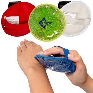 Round Hot/Cold Pack with Plush Backing