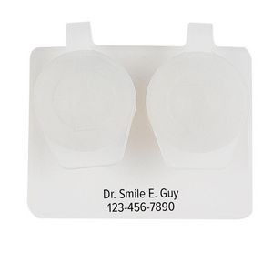 Clear Smooth Well Contact Lens Cases