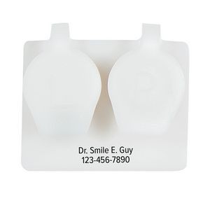 White Smooth Well Contact Lens Cases