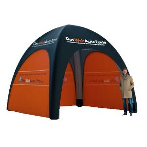 Inflatable tent 17x17 ft with personalized posts