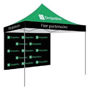 Pop up tent 10 ft wall 2-sided printing