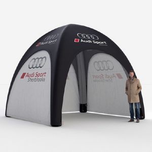 Inflatable tent 13x13 ft with personalized posts