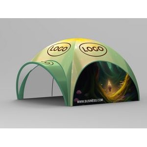 Inflatable tent 23x23 ft with personalized posts