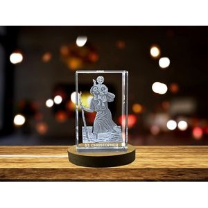 St. Christopher | Religious 3D Engraved Crystal
