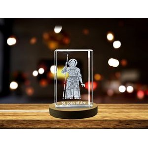 St. Joan of Arc | Religious 3D Engraved Crystal
