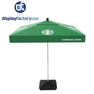 Portable aluminum market patio umbrella