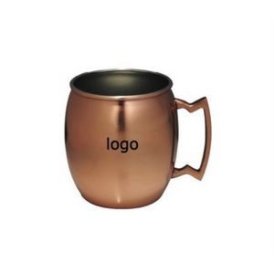 Copper Stainless Steel Barrel Shape Shot Glass with Handle