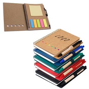 Notebook With Pen And Note