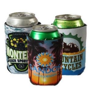 Full color Sublimated Can Cooler coolie cup cover sleeve