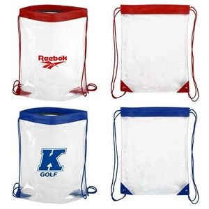 Clear pvc tote bags The Coliseum Stadium Drawstring Backpack