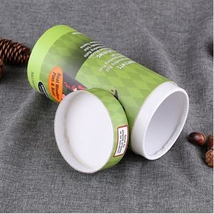 Eco friendly custom design kraft paper cardboard lip balm tube deodorant container 2oz