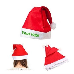 Non-woven Christmas Santa Hat / Cap MOQ 100PCS