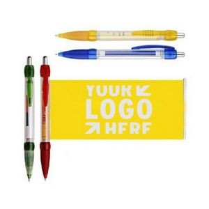 Advertising promo Scroll Banner Pen with custom printing