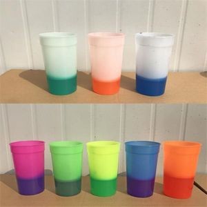 16OZ color changing cup,mood POP Discoloration Stadium cup