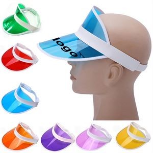 Clear Plastic Sun Visor Hat