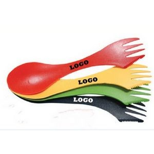 Plastic 3-in-1 Cutlery Tool knife spoon fork