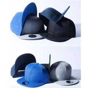 Hip-hop hat Flat-Bill Baseball Caps with custom patch visor
