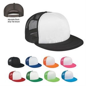 Flat bill Poly mesh Baseball Caps golf Trucker cap sun visor