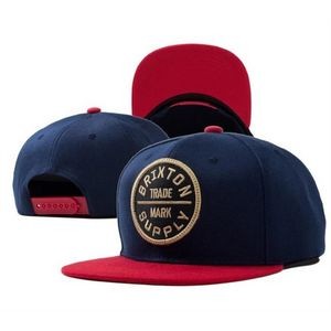 Cotton Flat-Bill Baseball Caps with custom patch golf visor