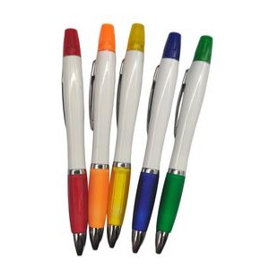 Ballpoint Pen With Matching Highlighter