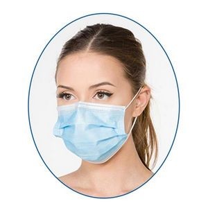 High-Filtration Efficiency Blue Disposable Face Mask