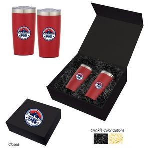 20 oz Stainless Steel Double Wall Tumbler Gift Set