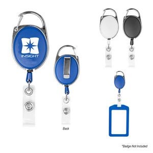 Retractable Badge Holder With Carabiner